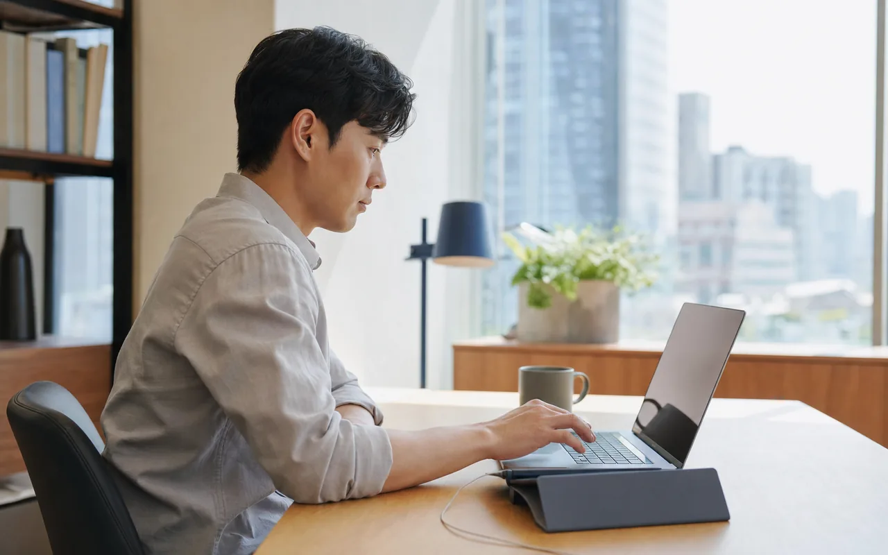 편집 화면 앞에서 바로 만들고 확인하는 모습